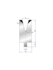 EUROSTAMP Part No. 3213 @ 550mm 30 Degree Single V Die (Segmented)