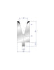 EUROSTAMP Part No. 3214 @ 40mm 30 Degree Single V Die