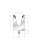 EUROSTAMP Part No. 3235 @ 550mm 30 Degree Single V Die (Segmented)