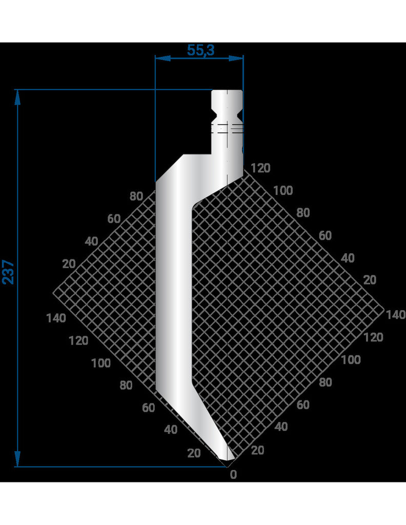 EUROSTAMP Part No. 1324 @ 550mm 86 Degree Punch