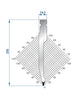 EUROSTAMP Part No. 1326 @ 200mm 30 Degree Punch