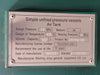 600 Litres Air Tank Standard ID NB/T 47052-2016 w/ Safety Valve A27W-10T