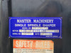 MASTER MACHINERY 3 hp Single-Spindle Shaper MC-MDS-1, 115V, Single-Phase, 10,000RPM