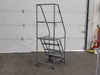 4 Step Mobile Warehouse Rolling Ladders