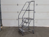 4 Step Mobile Warehouse Rolling Ladders