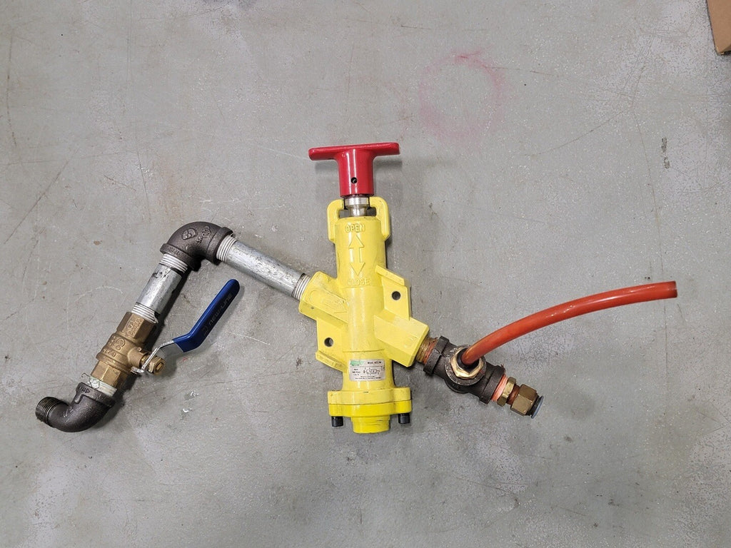 SPEEDAIRE 1/2" Lockout Valve 4ZL04 w/ Ball Valve & Fittings