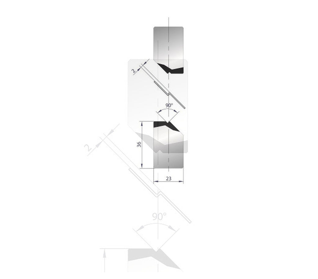 EUROSTAMP Part No. 1274 @ 835mm 90 Degree Joggle Inserts Holder