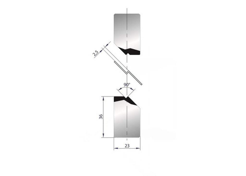 EUROSTAMP Part No. 1275 @ 415mm 90 Degree Joggle Inserts Holder