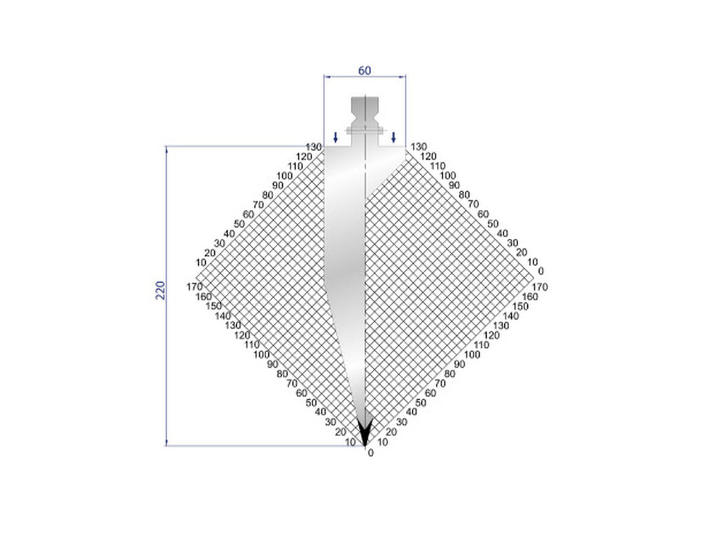 EUROSTAMP Part No. 1302 @ 30mm 28 Degree Punch
