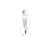 EUROSTAMP Part No. 1196 @ 835mm 24 Degree 10mm Flattening Blade
