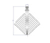 EUROSTAMP Part No. 1316 @ 100mm 26 Degree Straight Punch