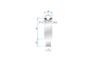 EUROSTAMP Part No. 3107 @ 100mm 88 Degree Single V Die