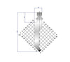 EUROSTAMP Part No. 1317 @ 550mm 86 Degree Sash Punch (Segmented)