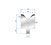 EUROSTAMP Part No. 3112 @ 100mm 85 Degree Single V Die