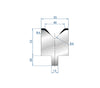 EUROSTAMP Part No. 3112 @ 1000mm 85 Degree Single V Die