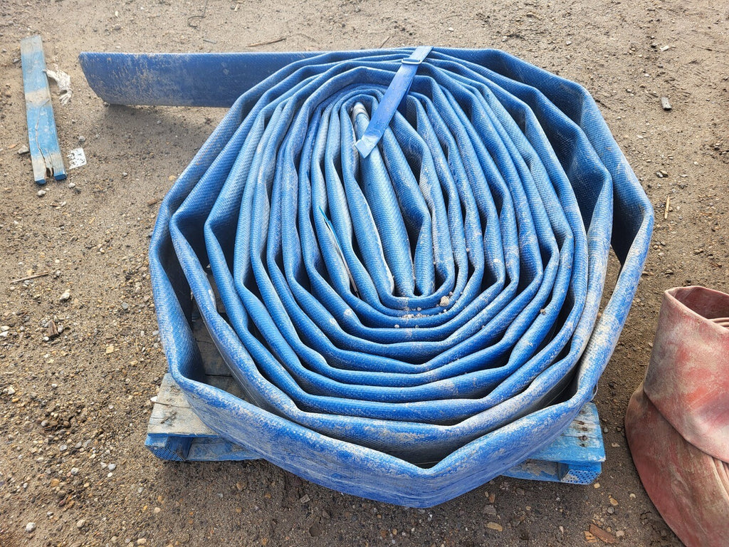 6" x 100 ft Lay Flat Hose Blue