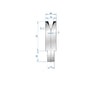 EUROSTAMP Part No. 3117 @ 1000mm 30 Degree Single V Die