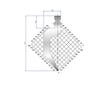 EUROSTAMP Part No. 1319 @ 100mm Right Horn 80 Degree Gooseneck Punch