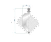 EUROSTAMP Part No. 1332 @ 200mm 80 Degree Straight, Relieved Punch