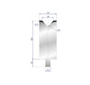 EUROSTAMP Part No. 3130 @ 100mm 86 Degree Single V Die