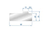 EUROSTAMP Part No. 2059 @ 410mm H=20 Self Centering Die Rail