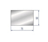 EUROSTAMP Part No. 2103 @ 415mm 75x50 Polyurethane Insert 