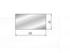 EUROSTAMP Part No. 2104 @ 835mm 100x50 Polyurethane Insert 