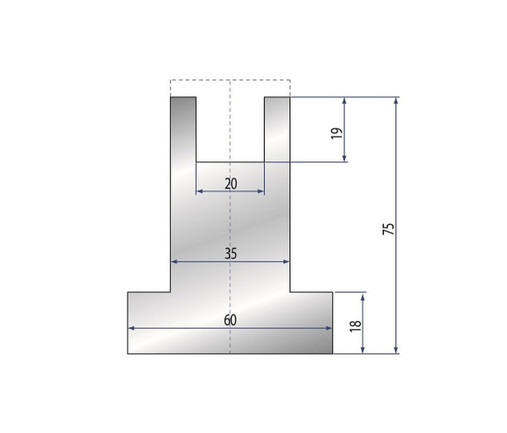 EUROSTAMP Part No. 2110 @ 415mm 24x35 Nylon Insert Holder 