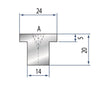 EUROSTAMP Part No. 2112 @ 835mm 20x24 Nylon Insert Holder