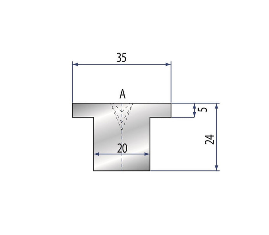 EUROSTAMP Part No. 2113 @ 835mm 24x35 Nylon Insert Holder 