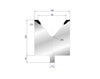 EUROSTAMP Part No. 3134 @ 200mm 80 Degree Single V Die