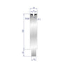 EUROSTAMP Part No. 3136 @ 100mm 30 Degree Single V Die 