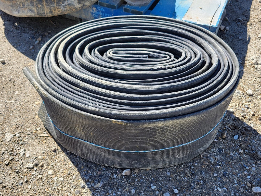 6" x 110 ft Lay Flat Hose Black