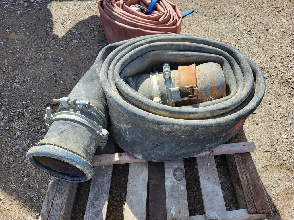 ALFAGOMMA 8" x 25 ft Lay Flat Hose w/ Coupling T-253