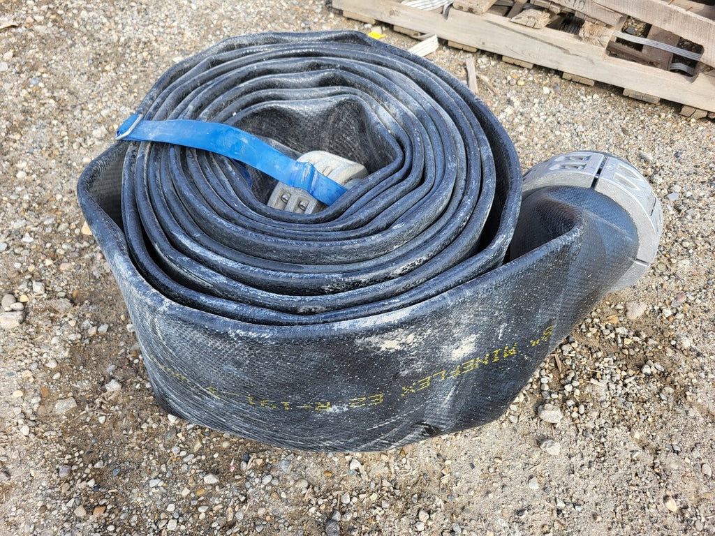 MINEFLEX 8" x 50 ft Mining Lay Flat Hose w/ Coupling
