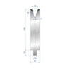 EUROSTAMP Part No. 3156 @ 40mm 30 Degree Single V Die