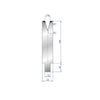 EUROSTAMP Part No. 3209 @ 40mm 30 Degree Single V Die