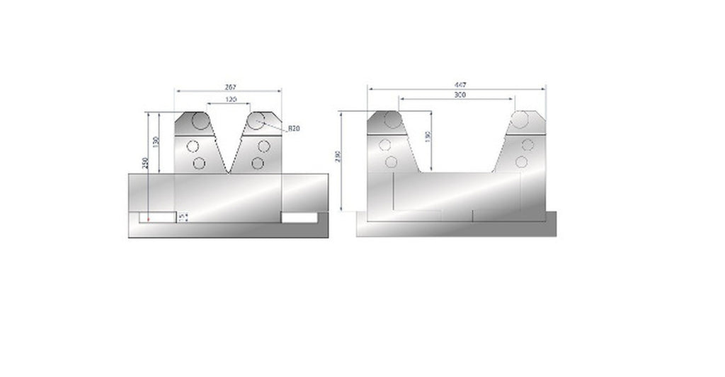 EUROSTAMP Part No. 3192 @ 700mm Adjustable Die w/ Case Hardened Rollers