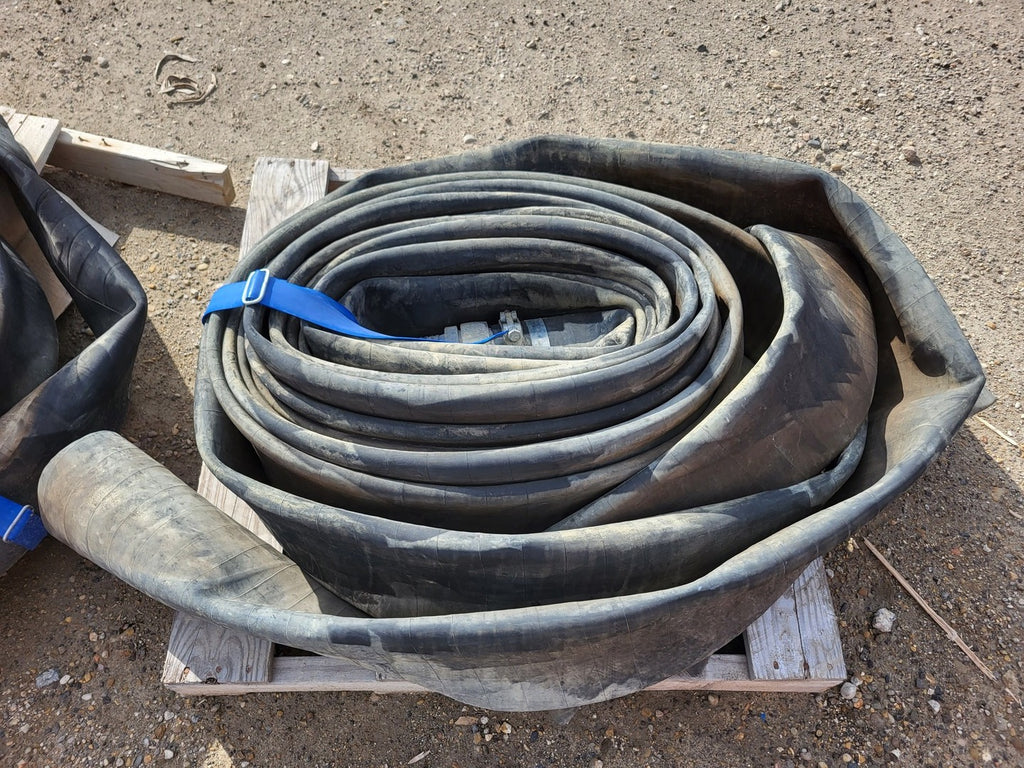 6" x 70 ft Hose Black w/ Camlock Coupling
