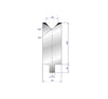 EUROSTAMP Part No. 3216 @ 300mm 86 Degree Single V Die