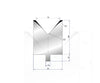 EUROSTAMP Part No. 3220 @ 25mm 80 Degree Single V Die