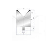 EUROSTAMP Part No. 3220 @ 550mm 80 Degree Single V Die (Segmented)