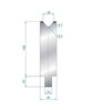 EUROSTAMP Part No. 3230 @ 25mm 84 Degree Single V Die
