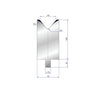EUROSTAMP Part No. 3233 @ 300mm 80 Degree Single V Die