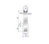 EUROSTAMP Part No. 3242 @ 1000mm 88 Degree Single V Die