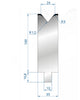 EUROSTAMP Part No. 3276 @ 100mm 80 Degree Single V Die