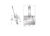 EUROSTAMP Part No. 4007 @ 75mm Clamp with Top Handle and Fixing Screws