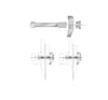 EUROSTAMP Part No. 4032 @ 150mm Double Clamping Set with Safety Rear Clamp 4020