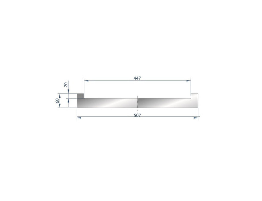 EUROSTAMP Part No. 9014 @ 1200mm Adapter for Adjustable Die Cod. 3192