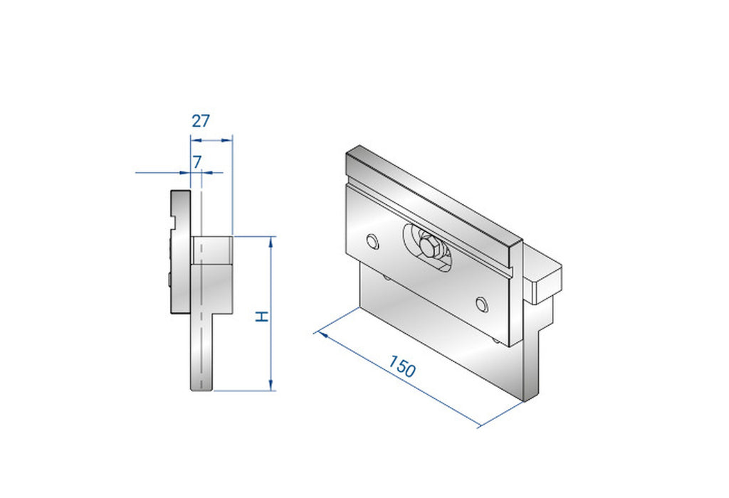 EUROSTAMP Part No. 4223 @ 150mm Adjustable Intermediate